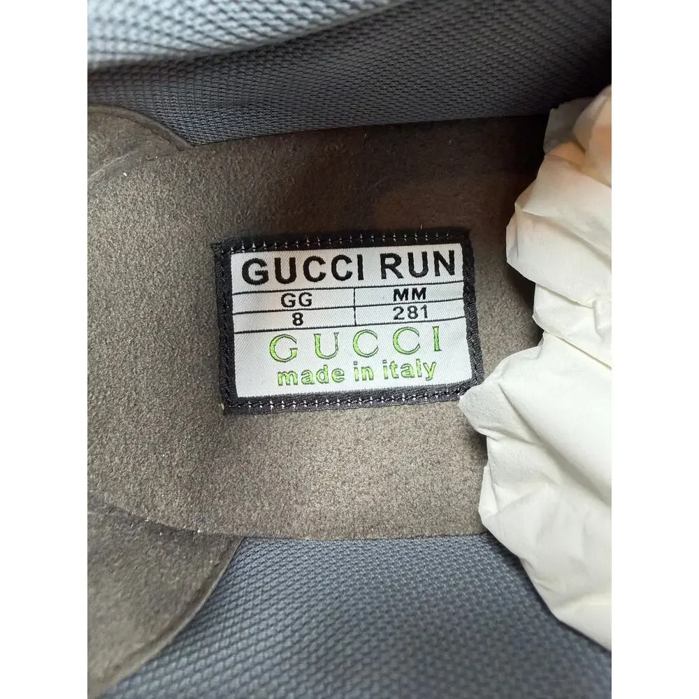 Size 8.5US - Gucci Run Sneaker Blue NEW